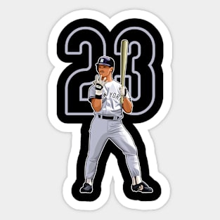 Don Mattingly New York #23 Number Sticker